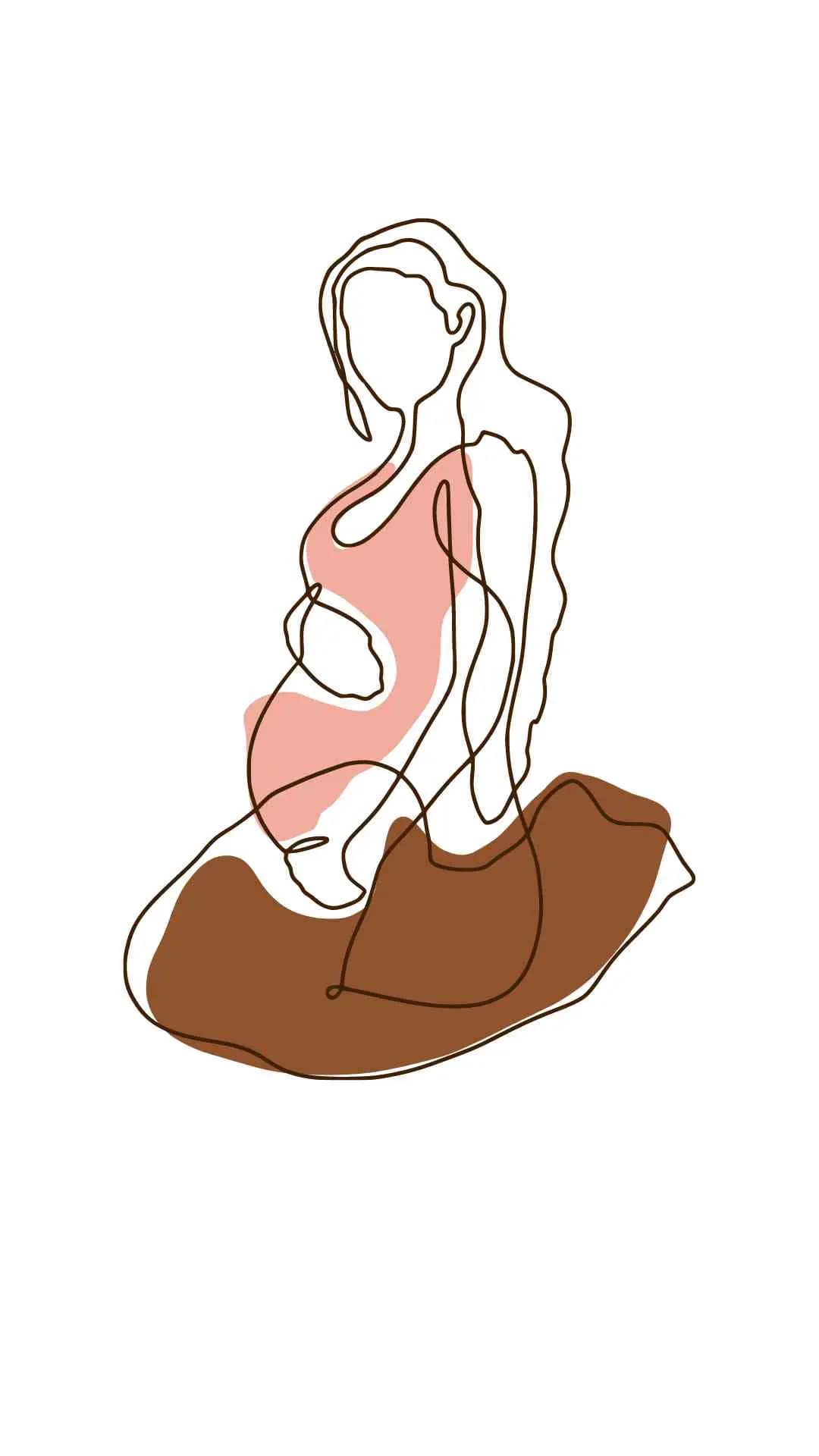 Pregnant woman mother phone wallpaper (1)